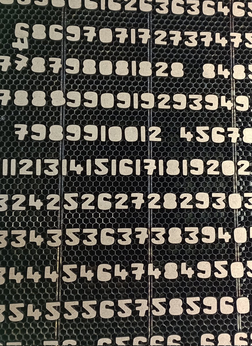 DrAbbieCairns's tweet photo. Tiny numbers.
Tiny missing numbers.

#numbers #number #missingNumber #Pattern #NumberPattern #TinyArt #SmallScale #LaserCutter #WoodenLetters ##MDF #Font #ACcomplete4 

#CreativeColchester #ColchesterArtist #EssexArtist #EmergingArtist #AbbieCairns https://t.co/9qNqHqSTLX