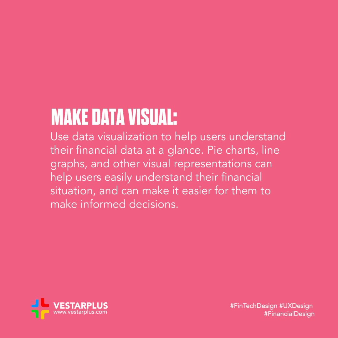 vestarplus's tweet image. 5 ways to design a FinTech app as a UX designer.

#FinTechDesign #UXDesign #FinancialDesign #FinancialUX #FinancialApp #UserExperience #DataVisualization #Personalization #CustomerSupport #FinanceTechnology #DigitalBanking #InvestmentApp
