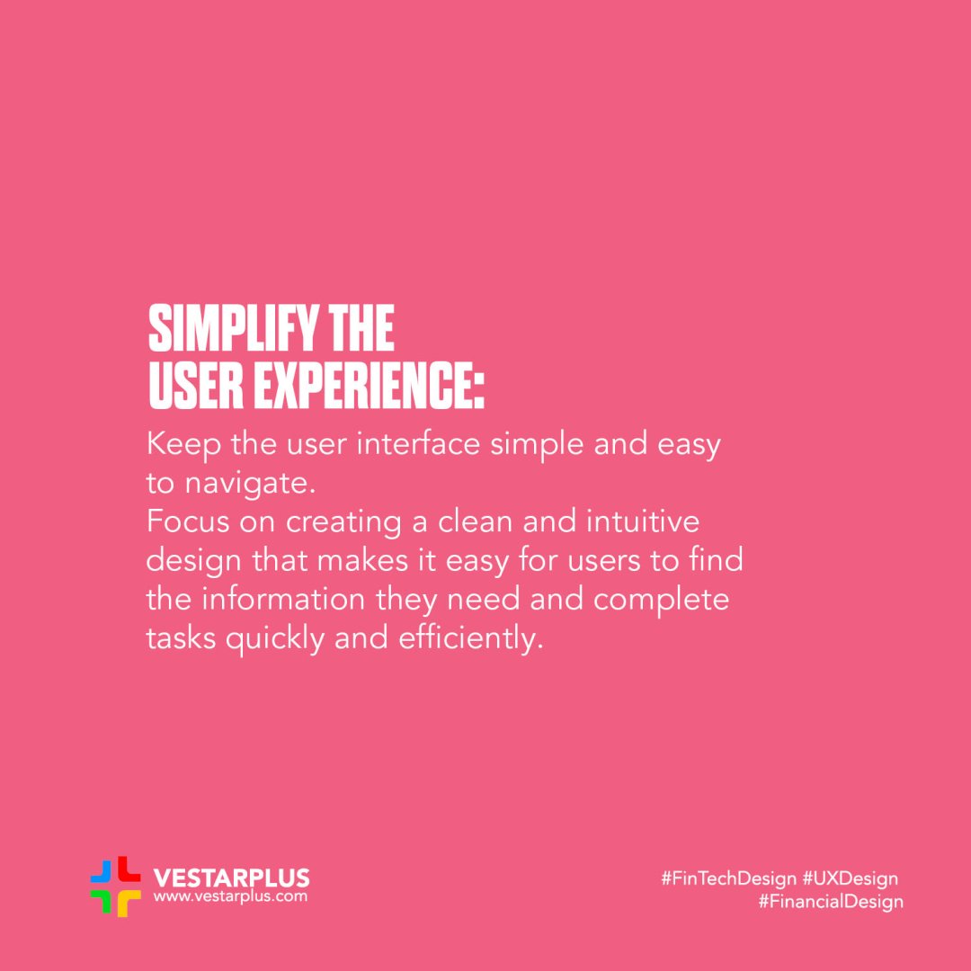 vestarplus's tweet image. 5 ways to design a FinTech app as a UX designer.

#FinTechDesign #UXDesign #FinancialDesign #FinancialUX #FinancialApp #UserExperience #DataVisualization #Personalization #CustomerSupport #FinanceTechnology #DigitalBanking #InvestmentApp