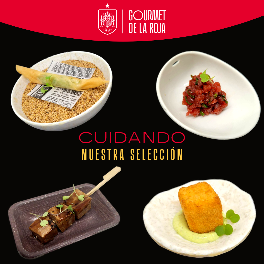 <a href="/gourmet_roja/">El Gourmet de la Roja</a> , siempre cuida de su selección, elaboraciones con productos de primera calidad de nuestra selección personal. 

SIEMPRE CON NUESTRA SELECCIÓN!

#AQueSabeLaRoja