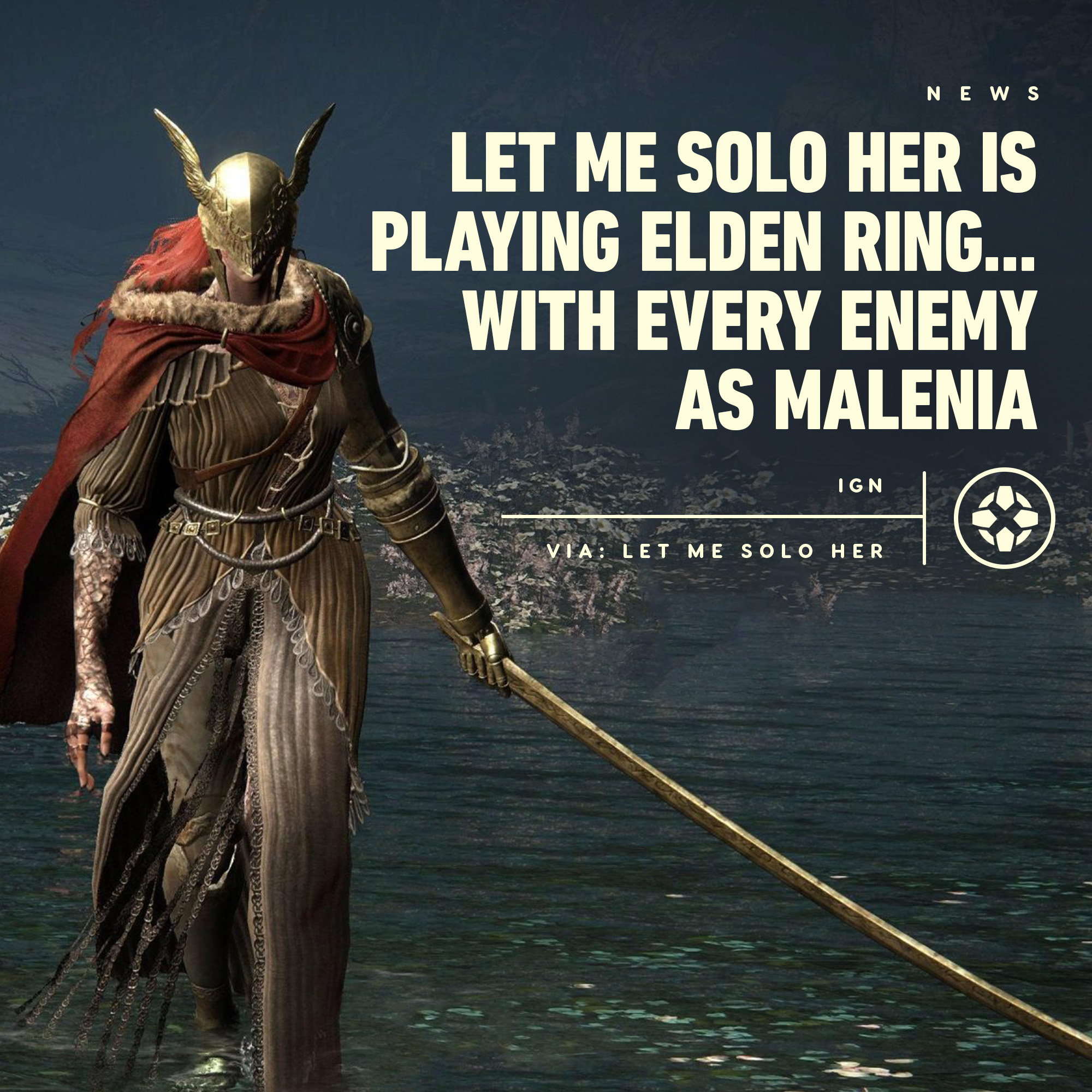 Você sabe quem é Let Me Solo Her em Elden Ring?