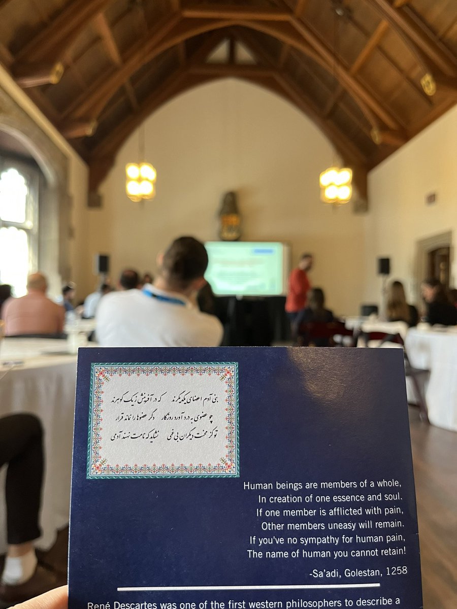 First in-person Human Pain Seminar Series Symposium <a href="/harthouseuoft/">Hart House</a> organized by @massihmoayedi is going on right now with very interesting talks. #HPSSS23