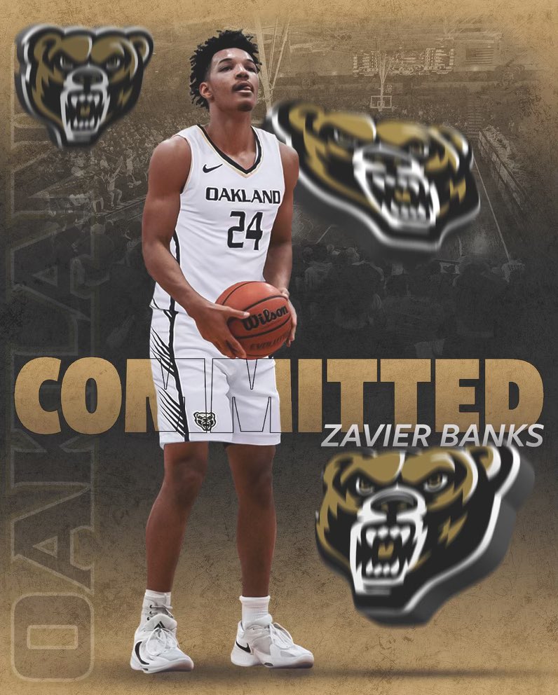 Committed! Very blessed to say I will be continuing my academic and athletic career at Oakland University. I’d like to thank God, my family, friends, and coaches for everything they’ve done to help me along my journey. <a href="/OaklandMBB/">Oakland Men's Basketball</a> <a href="/UDJBasketball/">U of D Jesuit Basketball</a> @UDJHoopsCoach <a href="/KampeOU/">Greg Kampe</a> <a href="/patack32/">Pat Ackerman</a>
