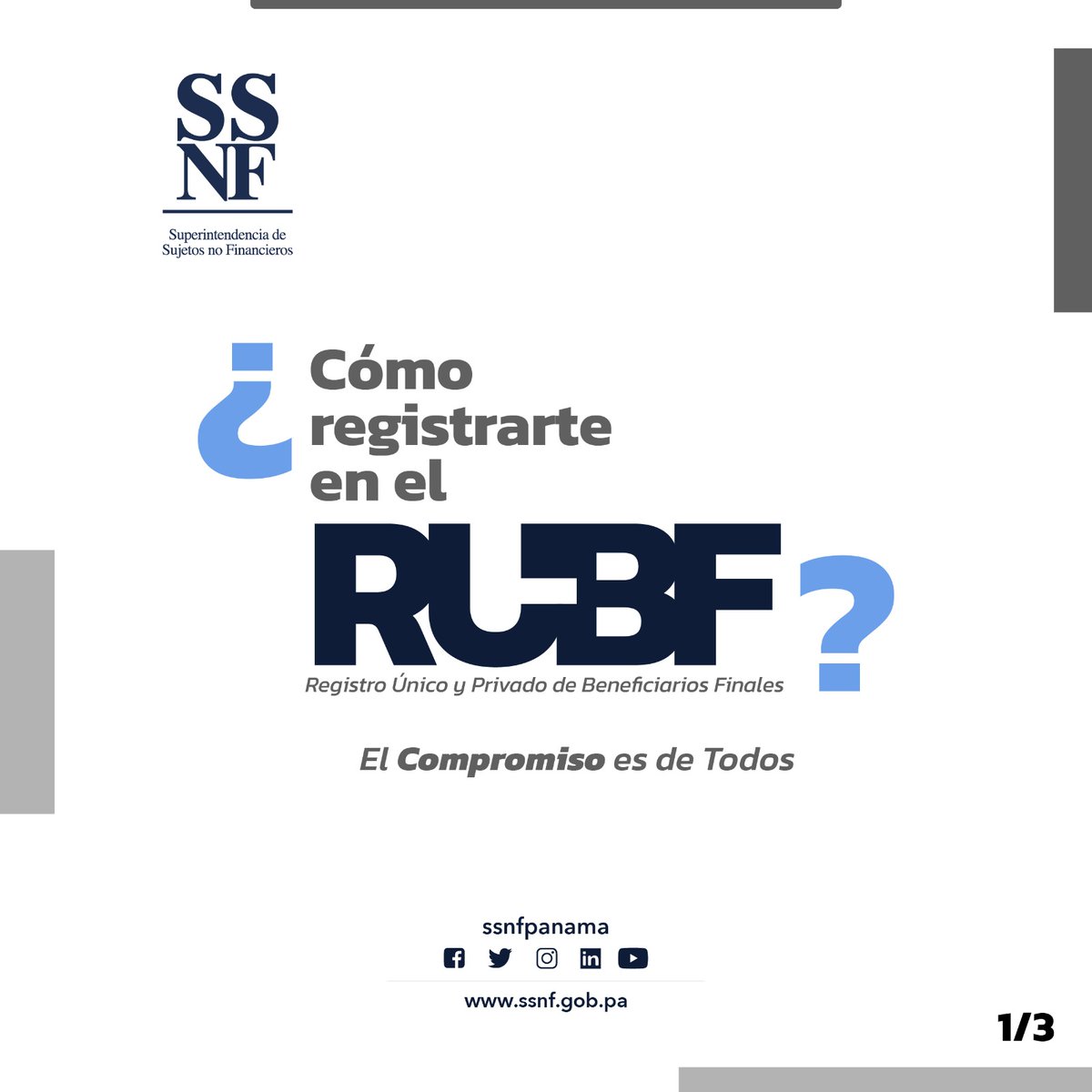 SSNFPanama's tweet photo. ¿Cómo registrarte en el RUBF?
#ElCompromisoEsDeTodos
#UnidosLoHacemos
#RUBF
#cumplimientonormativo https://t.co/PHUxZ7kk89