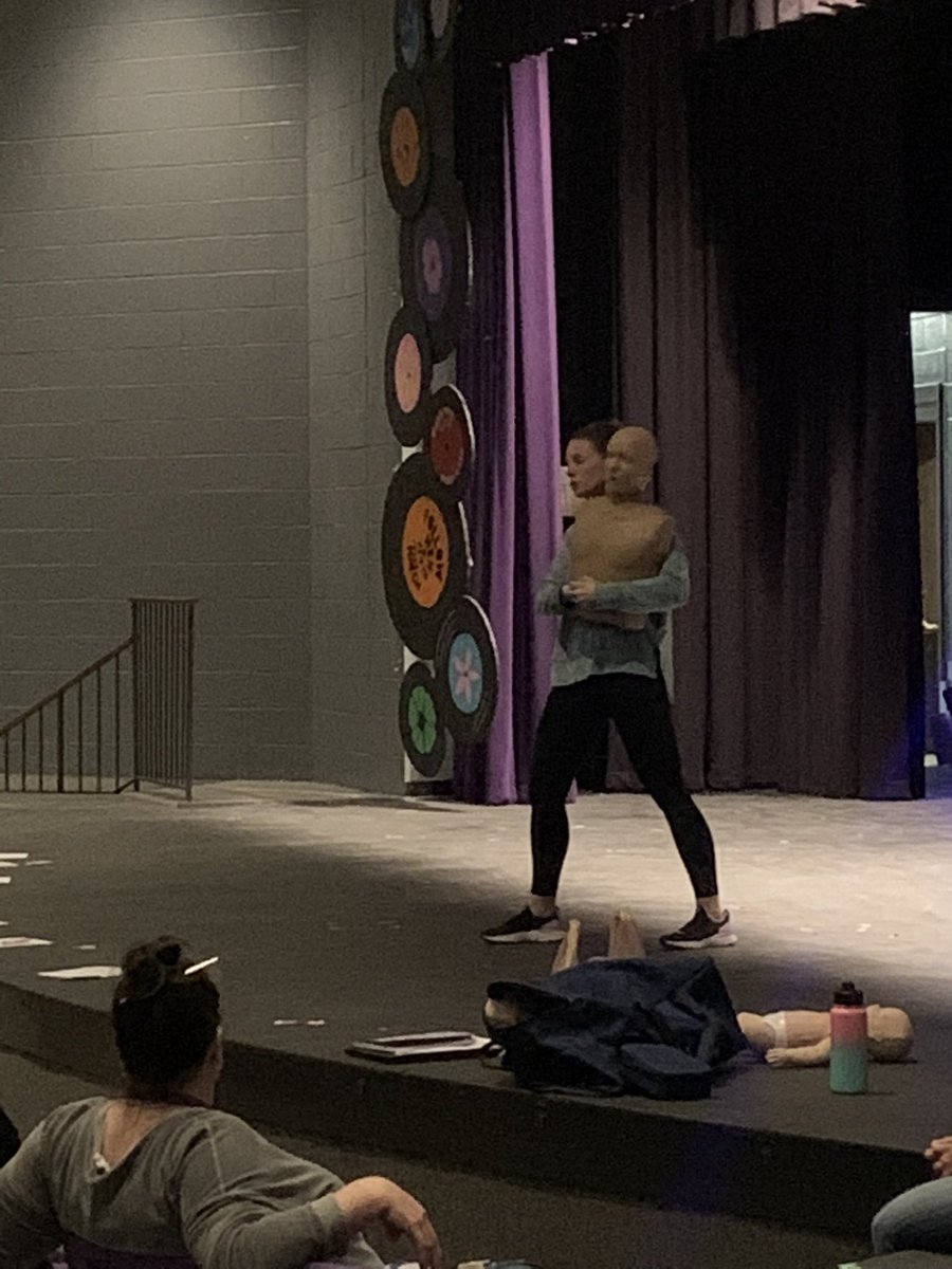 SmyrnaBulldog's tweet photo. Our faculty is learning about first aid and CPR today. Better Bulldogs at work and beyond. #onlyoneSHS #playfornae https://t.co/DLZzpRs9gb