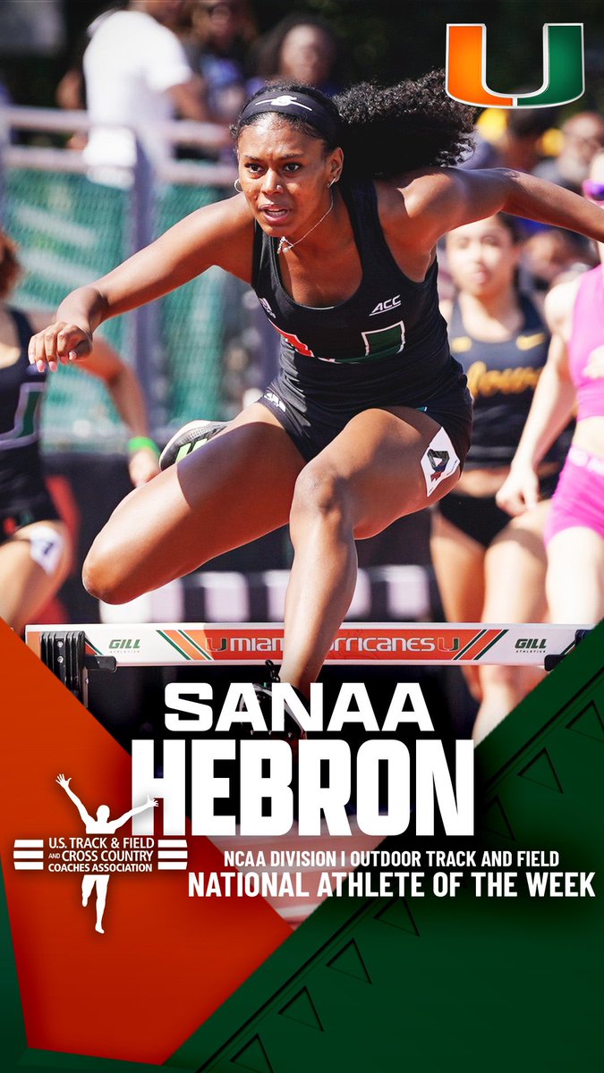 It’s Sanaas world and we’re just livin’ in it 🤩🔥

With a number one 400m hurdle time in the country at 56.47, Sanaa has been named the national athlete of the week by @ustfccca 😤🥇
