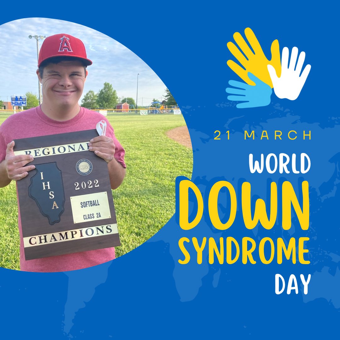 Today we are celebrating all of those who ROCK the extra Chromosome! 💙

Happy World Down Syndrome Day to our OG softball Manager Chach Walsh! 💪🏽

#Homerun #March21