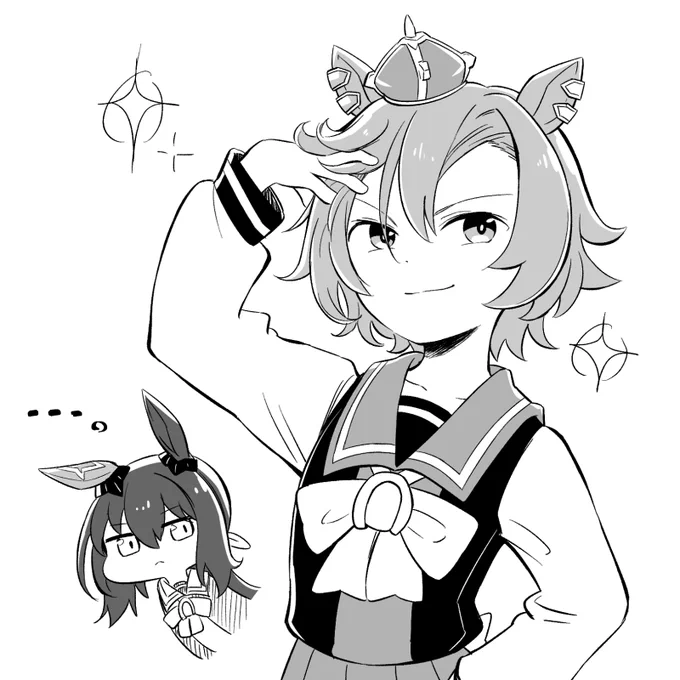 そういえば目を開けたオペラオー描いたことなかったかも 