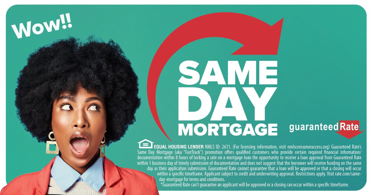 teamharlington's tweet photo. With our Same Day Mortgage, you’ll be ready to close on the home of your dreams in just as little as one business day. Ready to get moving? Contact me today to learn more. #SameDayMortgage #FastMortgage https://t.co/CV1azXQqJo https://t.co/UzNgJ0xTSj