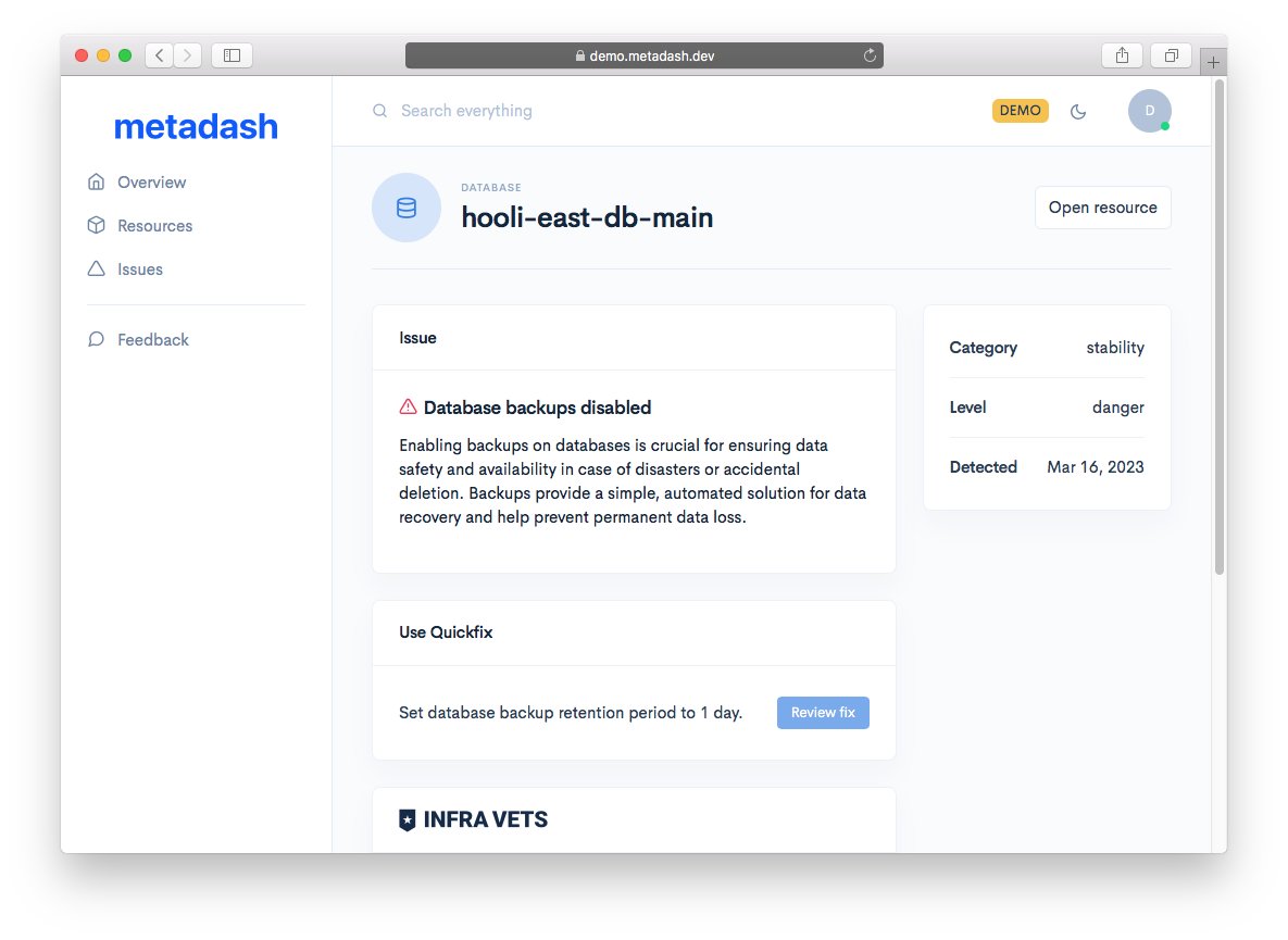 imskyco's tweet image. Just shipped Metadash Demo - a sandbox version that doesn&apos;t require any signup or onboarding

Check it out: demo.metadash.dev