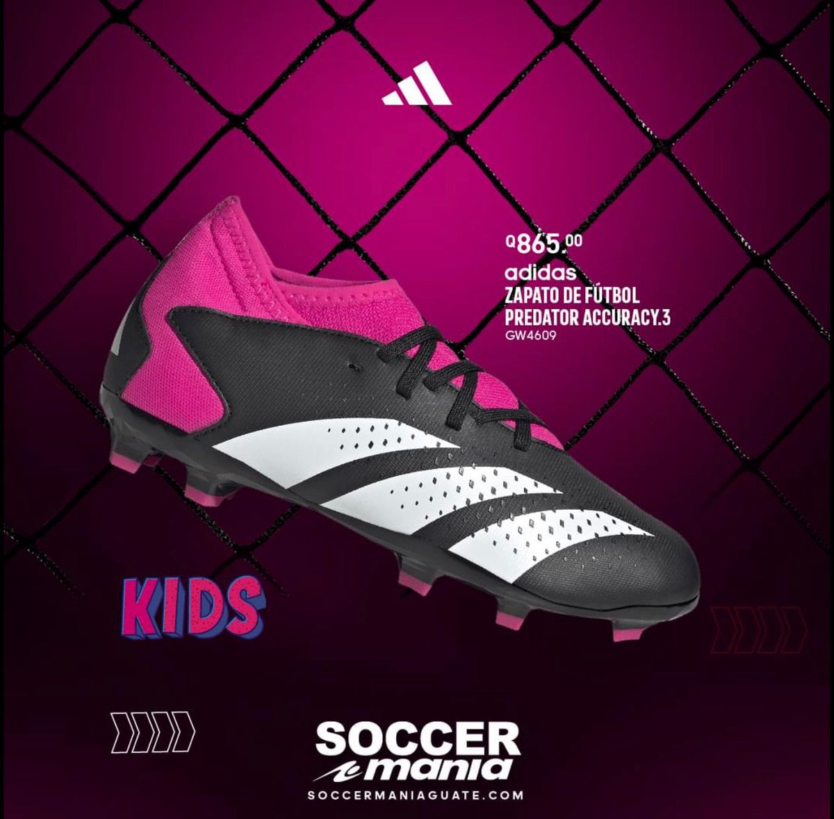 stereo100xela's tweet photo. ✅ Las Botas Adidas del nuevo Pack están increíbles 😍
💥 Listas para desarrollar tu máximo nivel en la cancha, disponibles ahora en tiendas #SoccerMania y Online 🛒
#Adidas #Predator #Accuracy #CopaSense https://t.co/UKFvfnjcki