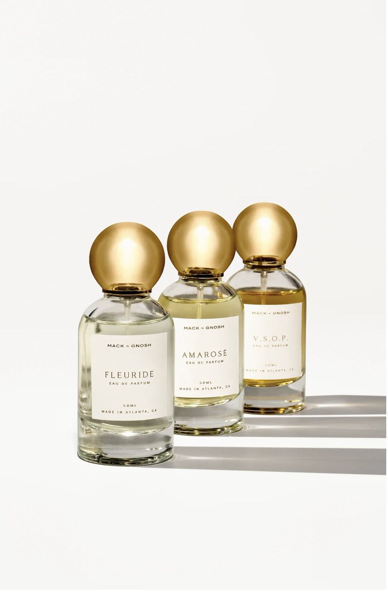 Mack n Gnosh owned by <a href="/JustThePerfumer/">Justin McLamore</a>, a self taught perfumer but you would think he’s been classically trained because his fragrances are absolutely beautiful. The fan favorite is VSOP but my personal fave is Amarose! mackngnosh.com