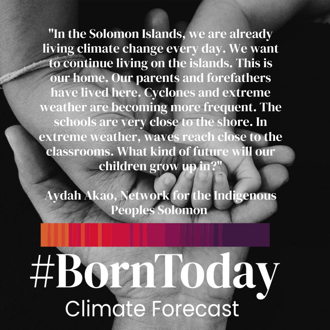Aydah Akao, a mother from the Solomon Islands talks about the climate impacts they are already living. "We want to continue living on the islands. This is our home",  she says in reaction to the #IPCC #ClimateReport