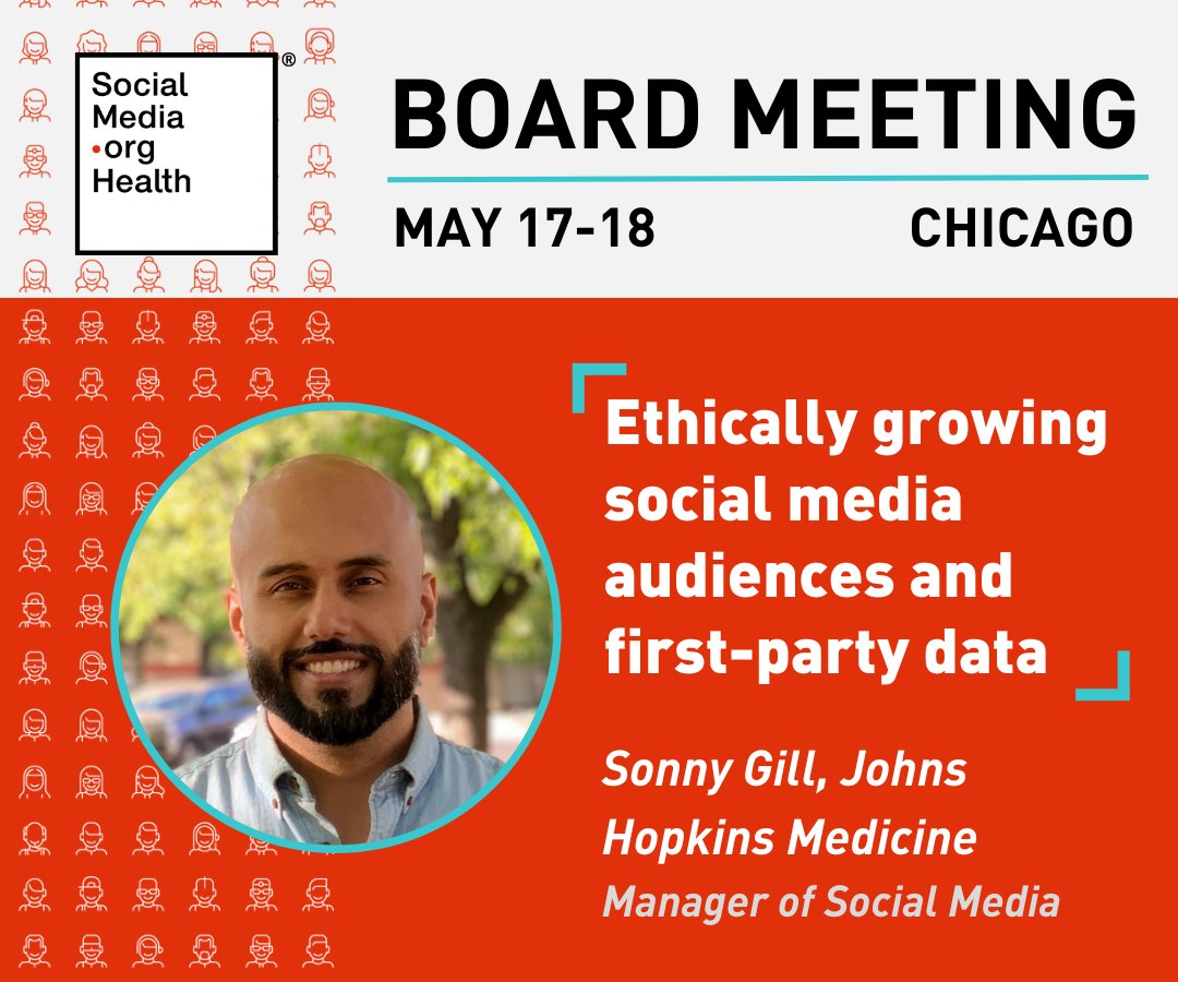 Healthcare social media leaders won't want to miss <a href="/sonnygill/">Sonny Gill</a>, Manager of Social Media at <a href="/HopkinsMedicine/">Johns Hopkins Medicine</a>, share how he’s utilizing a multi-channel approach to build out 1st-party data alongside consumer and physician audiences at our #SMOHealth Meeting: wom.us/400mELs