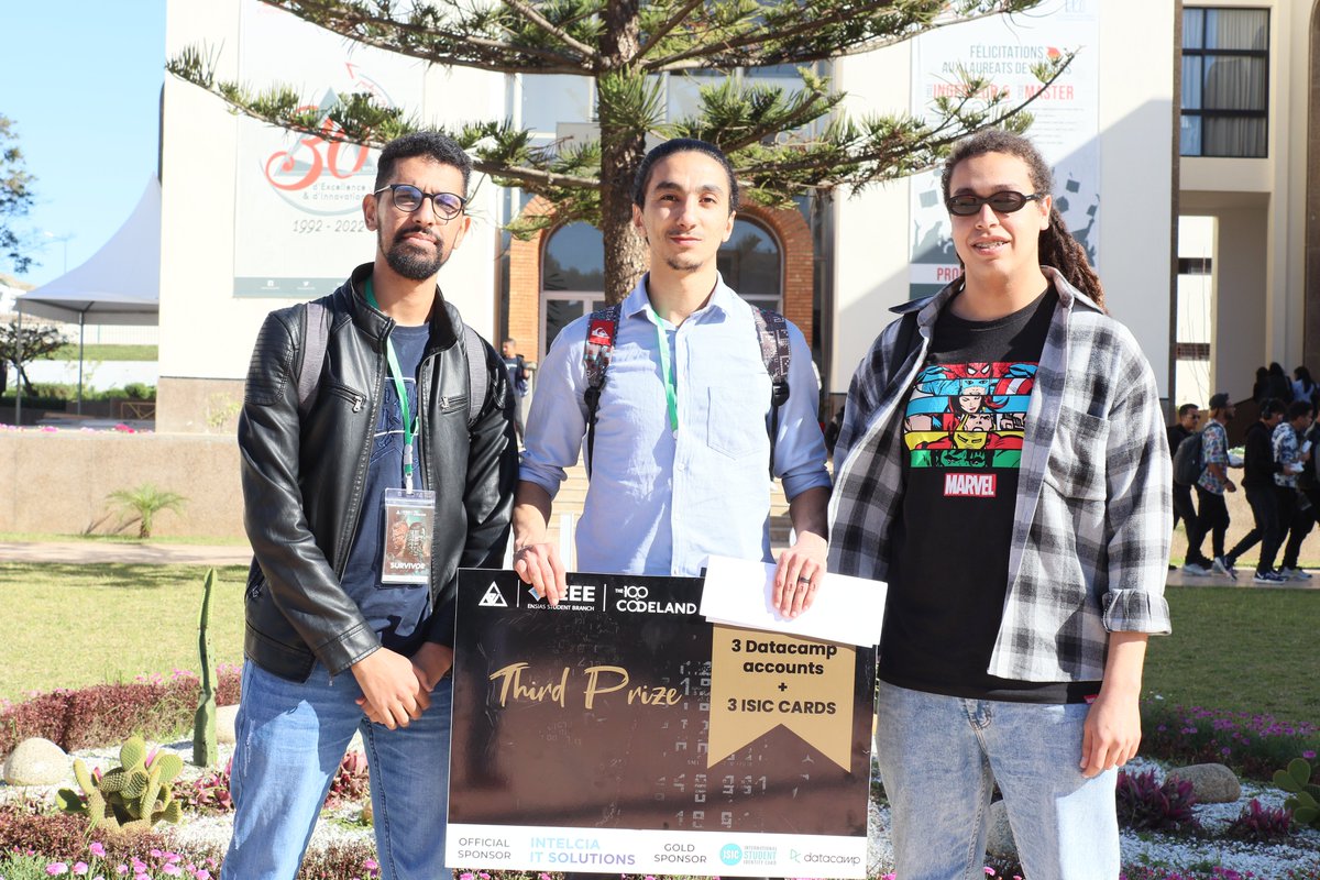 jaanit_'s tweet photo. Congratulations to our team for winning third place in the 100 days in codeland competition held at @EnsiasSb  🎉🏆👏 We're thrilled to have achieved this great accomplishment and couldn't be more proud of our team's hard work and dedication teamwork @nasreddine2111 @cu77yflam https://t.co/sgBcl8qQ0v