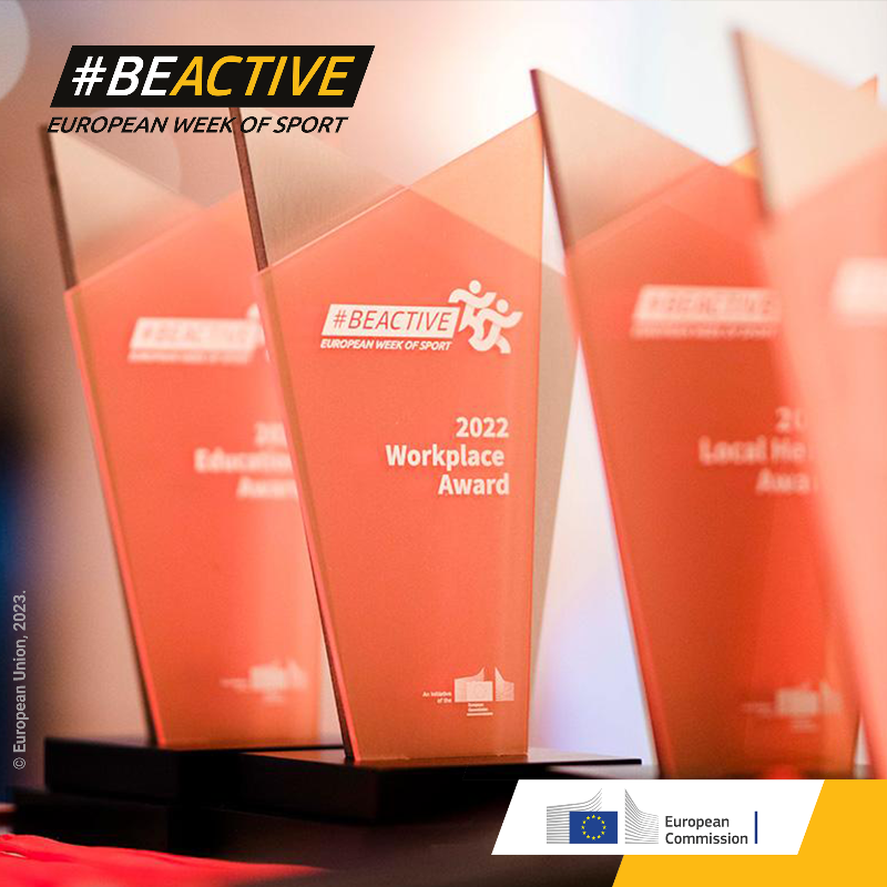 EuSport's tweet photo. Nominations for the #BeActive Awards 2023 are open!

These prizes recognise projects &amp; individuals committed to promoting the benefits &amp; values of sport and physical activity in Europe.

4 categories:

🎓Education
🏢Workplace
🦸Local Hero
🤝Across Generations

Apply by 25 May!