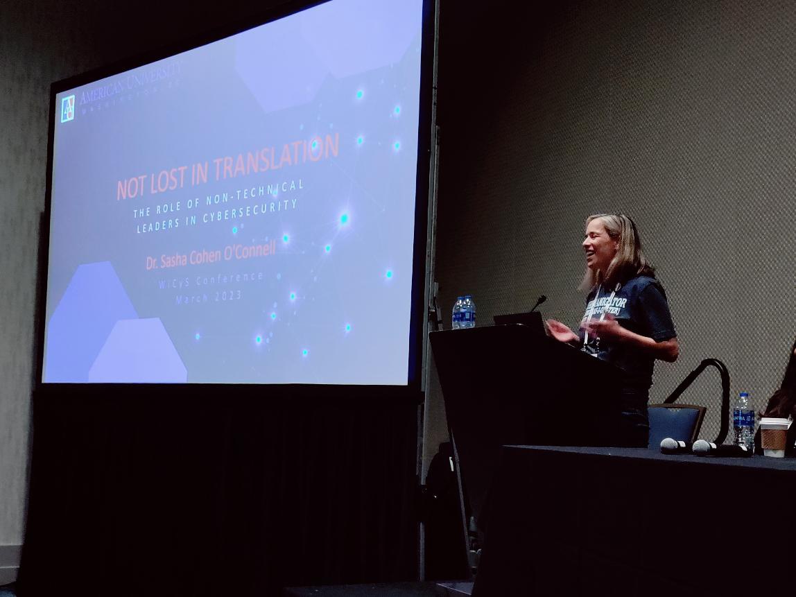 AUInclusiveTech's tweet photo. @AmericanU ITP had such a great time at #WiCyS2023 ! Thank you @WiCySorg for the platform to discuss inclusivity &amp; non-tech roles in the cybersecurity field. If interested, check out our website and join our community! @soc_connell @dianaburley @AUResearch https://t.co/WoNDRUy1iP https://t.co/J5DNpUorzs
