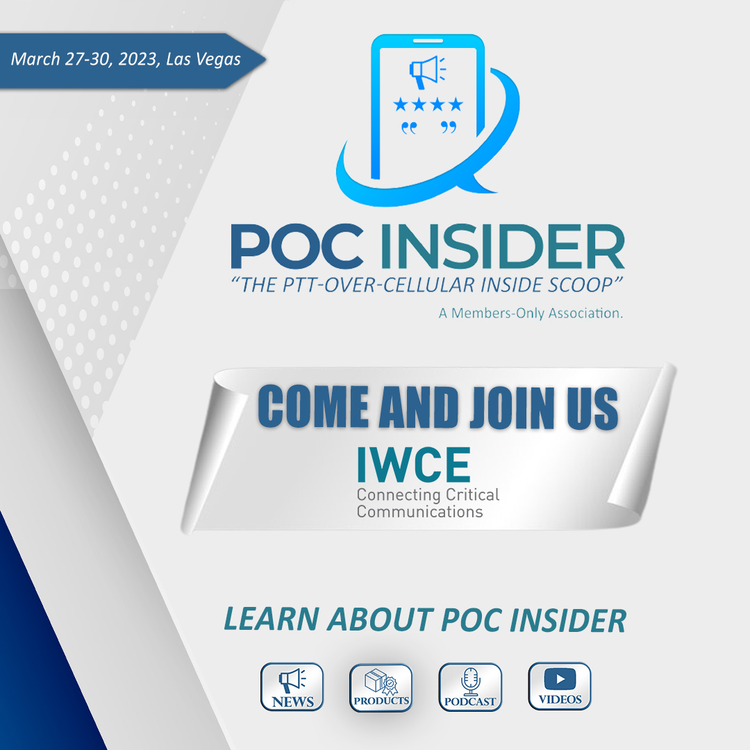 poc_insider's tweet photo. Come and chat with us at the 2023 IWCE Conference.
Exhibits: March 29-30, 2023
Las Vegas, NV
Learn About POC Insider --> https://t.co/tZQeetM6gh
#POCInsider #PushToTalk #PTTOverCellular #PushtoTalkOverCellular #IWCE2023 https://t.co/Jvcue4msWL
