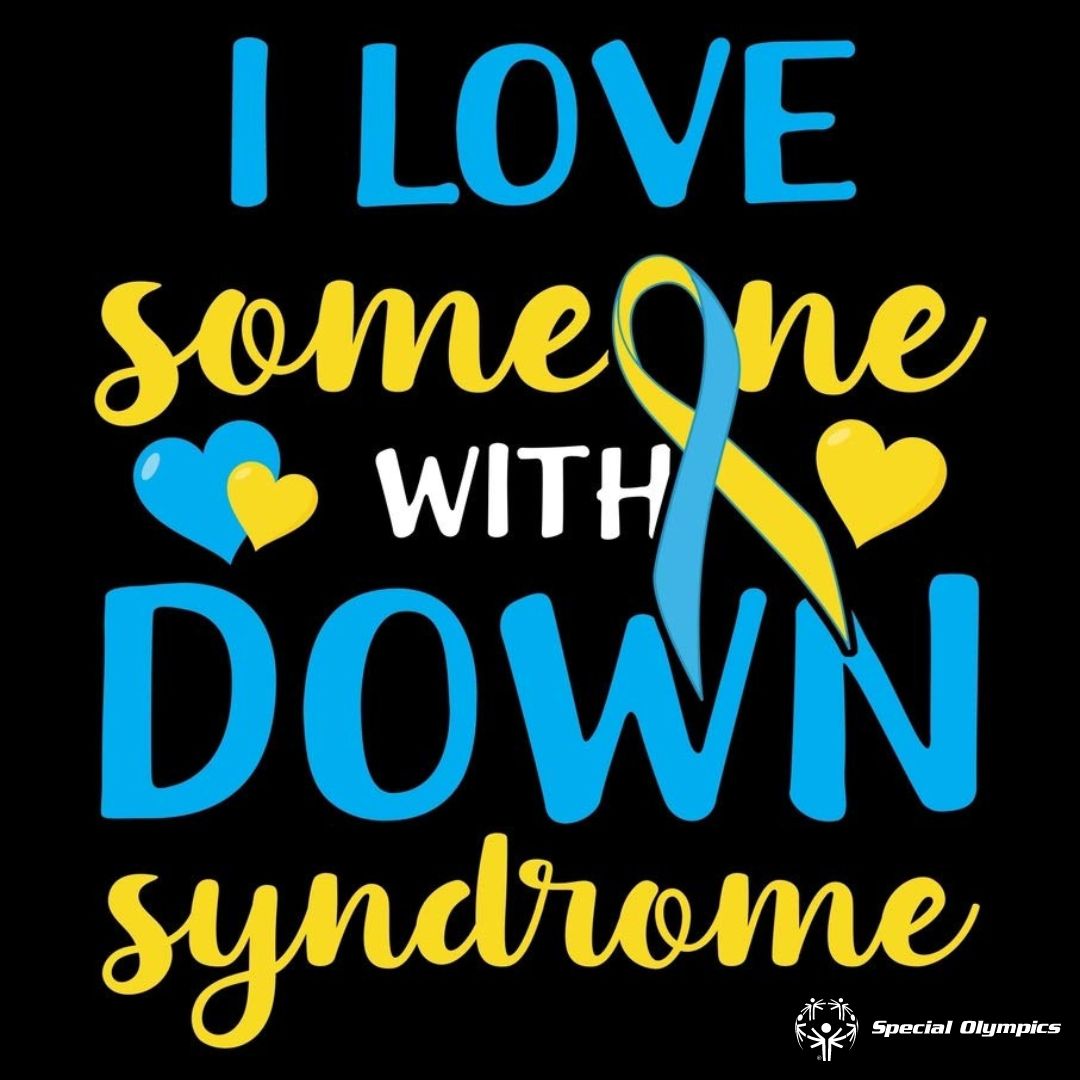 In honor of #WorldDownSyndromeDay, share this post if you love somebody with Down Syndrome. Many of our Special Olympics Maryland athletes have Down Syndrome, and we love that we get to watch these individuals give their all on the field or in athlete leadership opportunities.