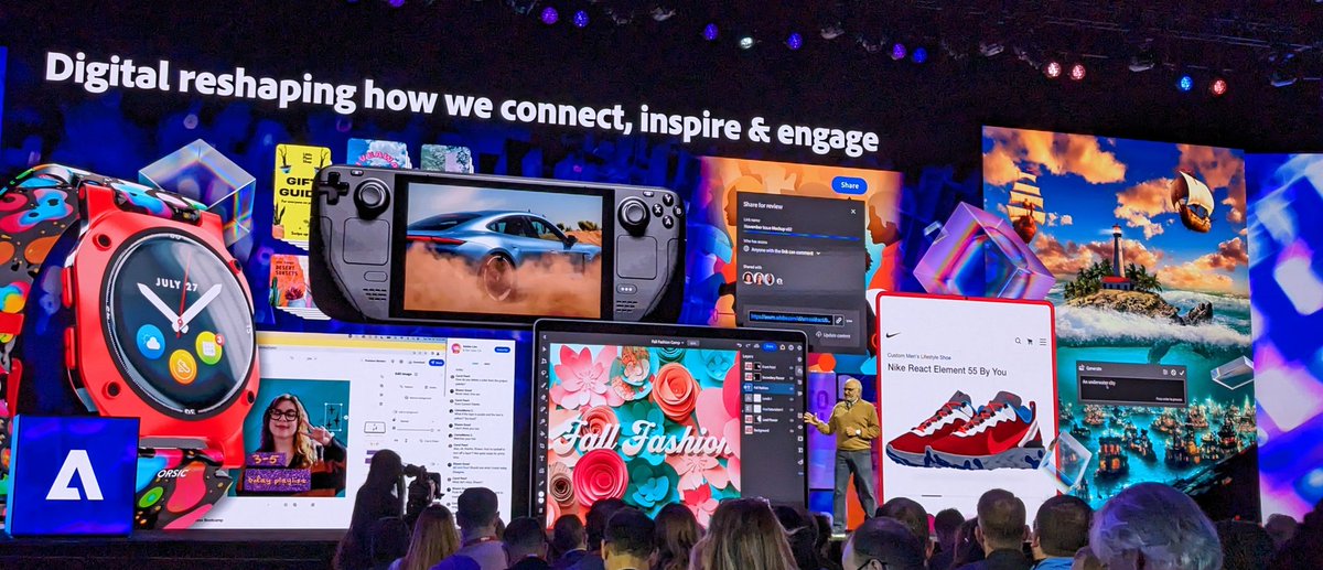 ronakhd's tweet photo. Fantastic keynote by @Adobe CEO @snarayen on Experience-led growth - the power of data, experience, products, AI, and trust.
#AdobeSummit #EGAnalyst https://t.co/bFw0uGY9X8
