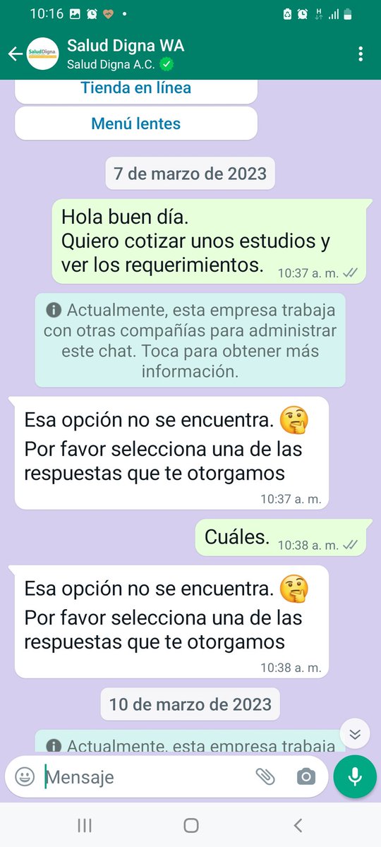 MaryCGuzman's tweet photo. @saluddignamx este Twitter no es para desprestigiar.Reconozco su labor, me los han recomendado tanto Médicos privados como de Institución pública.PERO ¿Qué onda con la programación del Chat? Tanto para informes como hacer cita y obtener resultados, ¡¡tuve que ir presencial!! https://t.co/xOihDA5jib