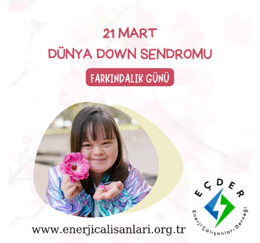 Enerji Çalışanları Derneği (EÇDER) Yönetim Kurulu Başkanı Atakan ŞAVRAN 21 Mart Down Sendromu Farkındalık Günü Kutlama Mesajında Şu Sözlere Yer Verdi;

Onlar birer hasta değil sadece genetik farklılığa sahip bireyler.

enerjicalisanlari.org.tr/baskan-savran-…