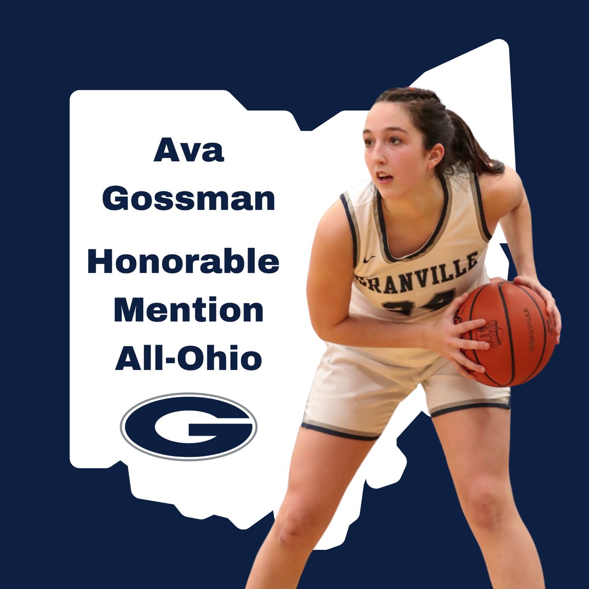 congratulations to senior <a href="/ava_gossman/">Ava Gossman</a> on being named Honorable Mention All-Ohio! ♠️