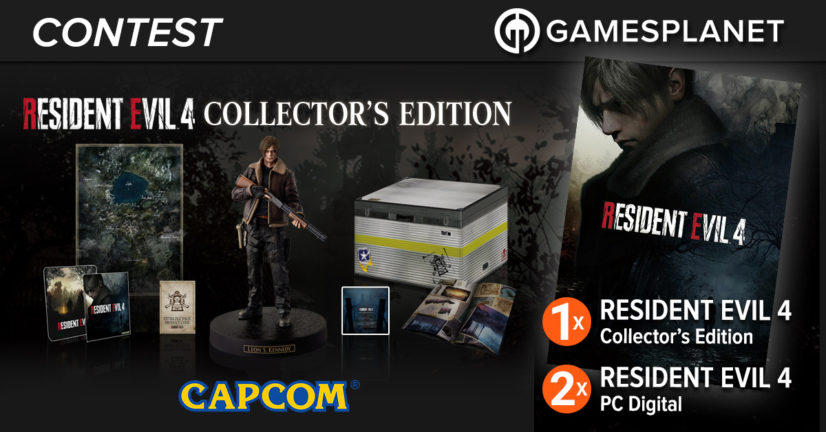 Gamesplanet (@gamesplanetuk) on Twitter photo Prepare for the launch of #ResidentEvil4 on March 24th. <a href="/CapcomEurope/">Capcom Europe</a> and <a href="/GamesplanetUK/">Gamesplanet</a> are giving away the Collector's Edition and copies of the game for Steam! 😊
🍀 Join now: bit.ly/GPRE4
Entrants must be at least 18 years old, contest ends March 28th.
<a href="/RE_Games/">Resident Evil</a> Prepare for the launch of #ResidentEvil4 on March 24th. <a href="/CapcomEurope/">Capcom Europe</a> and <a href="/GamesplanetUK/">Gamesplanet</a> are giving away the Collector's Edition and copies of the game for Steam! 😊
🍀 Join now: bit.ly/GPRE4
Entrants must be at least 18 years old, contest ends March 28th.
<a href="/RE_Games/">Resident Evil</a>