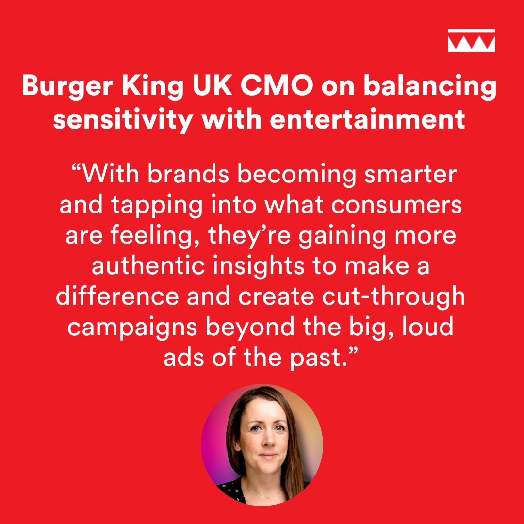 TheDrum's tweet photo. CMO of @BurgerKingUK, Katie Evans says brands are much closer to consumers post-pandemic and are much more transparent and blatant than ever before when recognising what their audiences are going through.
#burgerking #thedrumawards #brandtransparency
https://t.co/gLRnCk4SgL https://t.co/qxH7U1UNw8