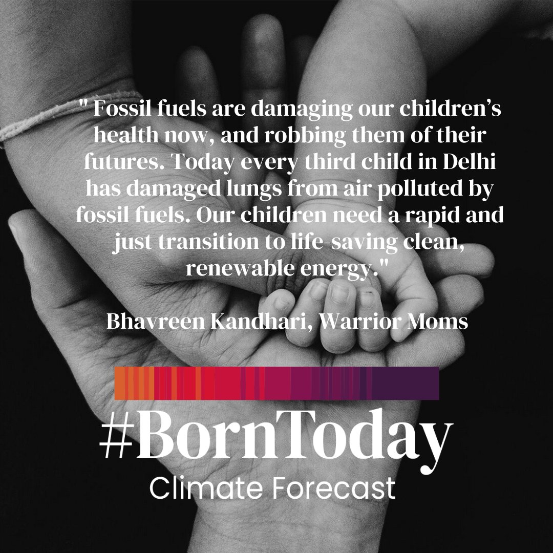 Mother <a href="/BhavreenMK/">Bhavreen Kandhari</a> from <a href="/Warriormomsin/">Warrior Moms</a> in India says the #IPCC #ClimateReport must trigger an urgent phase out of fossil fuels that are damaging children's health now and stealing their futures.