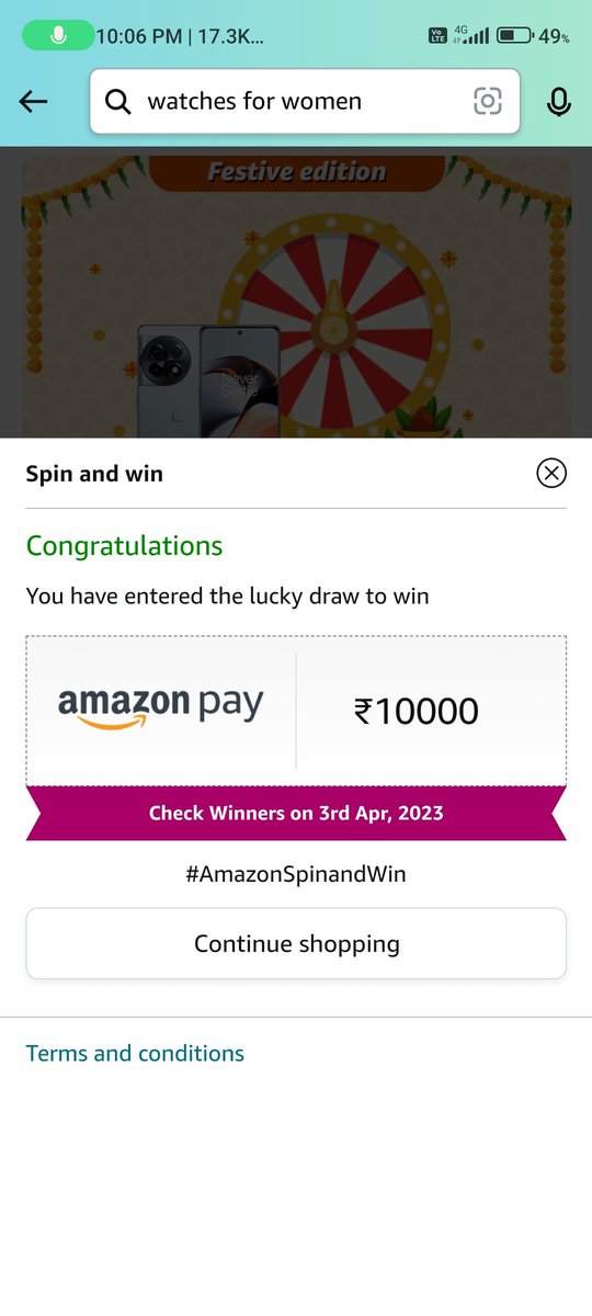 vishu3080's tweet image. @amazonIN 
#AmazonSpinandWin 
#FestiveEdition