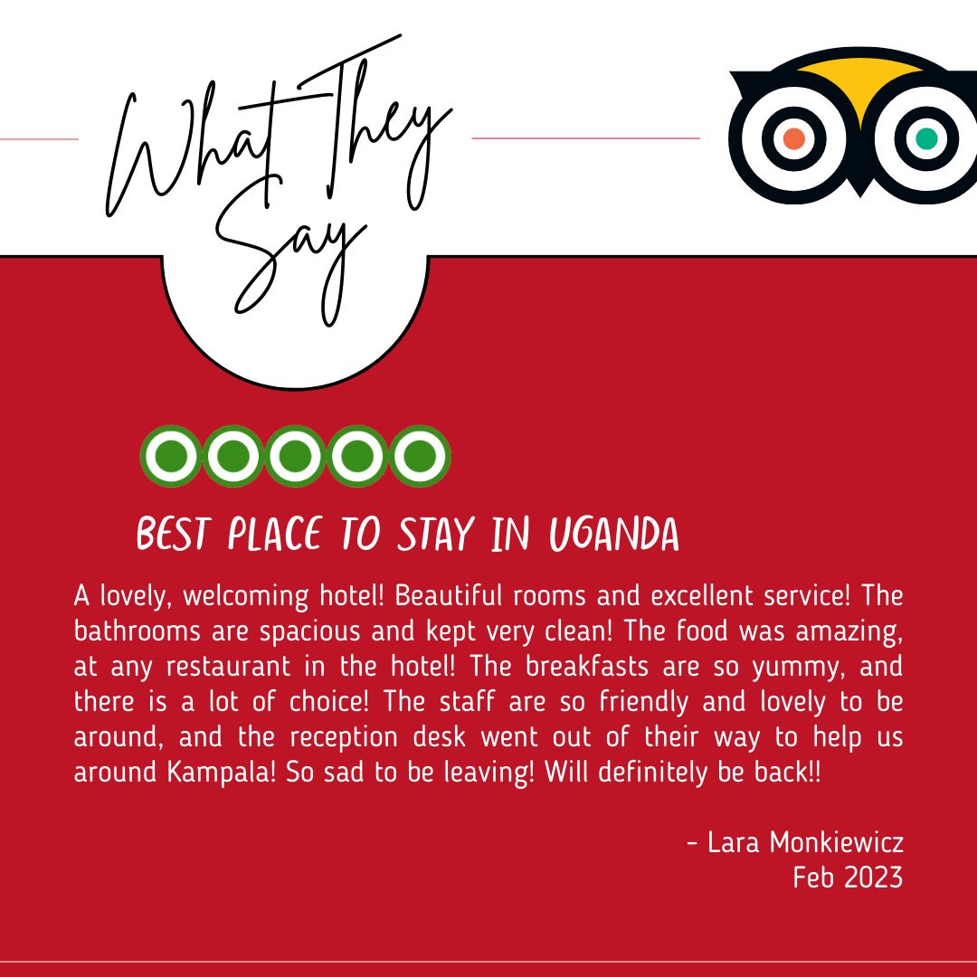 What our guests say about us❤️ Visit Fairway Hotel today and share feedback on your experience with us on google and trip advisor. 
#guestfeedback #fairwayhotel #dineatfairway #uganda #bestplacestoeat #hiddengems #fairwayhotelkla #dinewithus