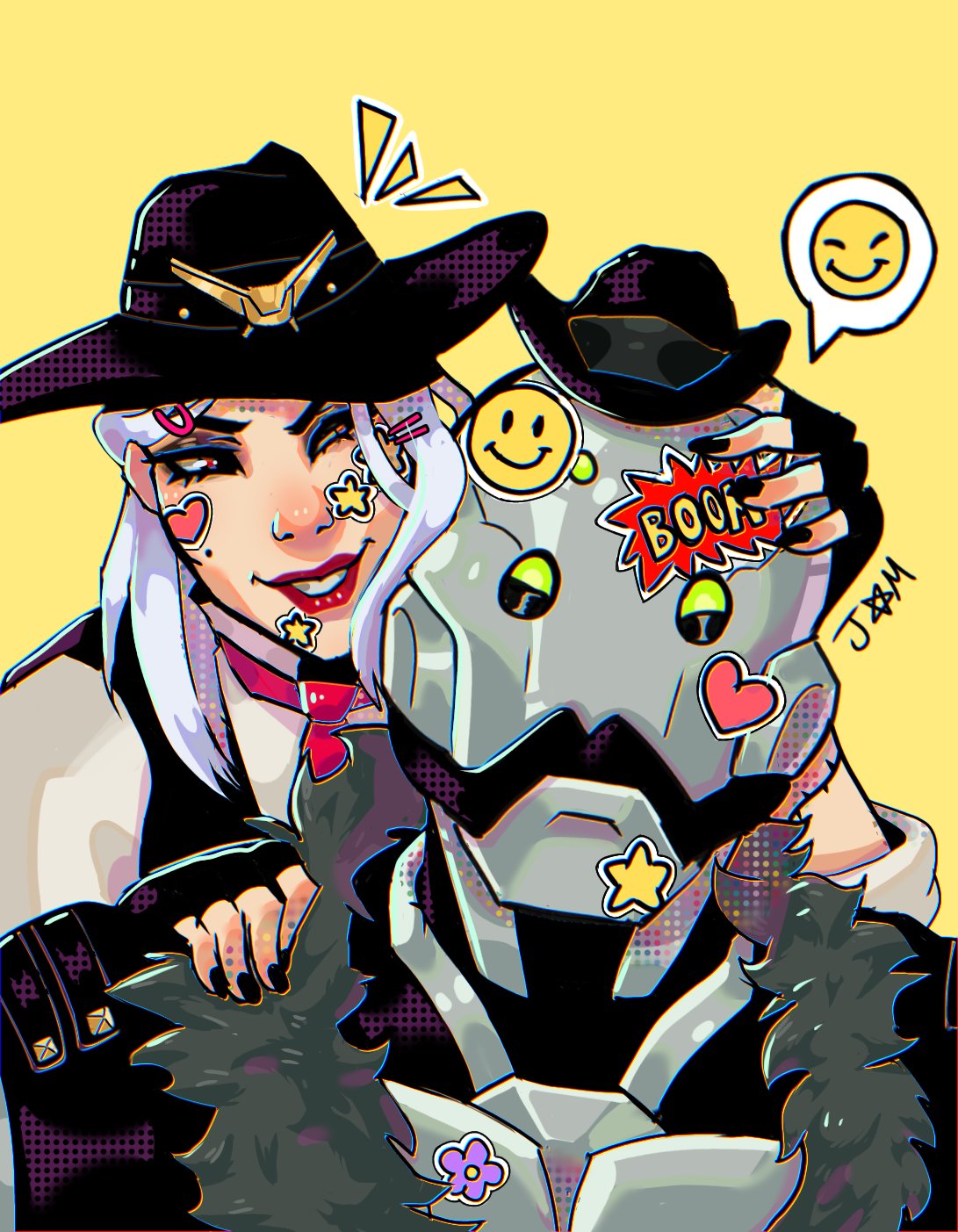 Fanart] Ashe and her stand, BOB (Overwatch) : r/StardustCrusaders