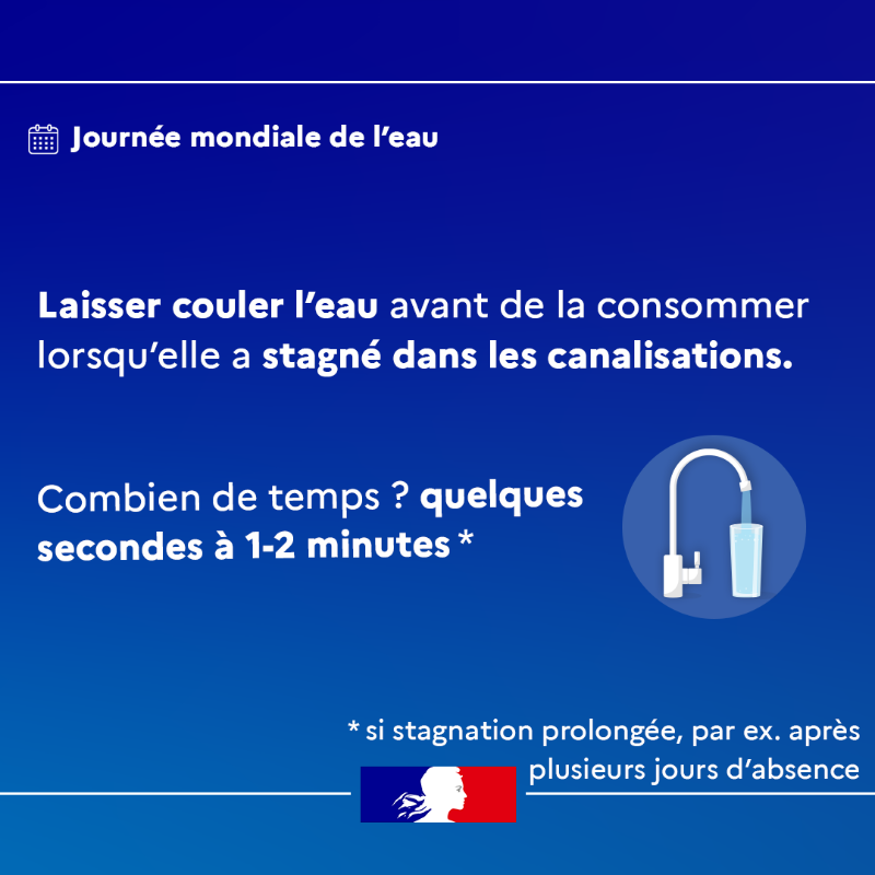 Sante_Gouv's tweet photo. Journée mondiale de l'#eau | Selon le @cieau, 67% des Français déclarent boire quotidiennement de l’eau du robinet 🚰

Il existe quelques règles simples pour une bonne consommation et utilisation. Lesquelles ? ⤵