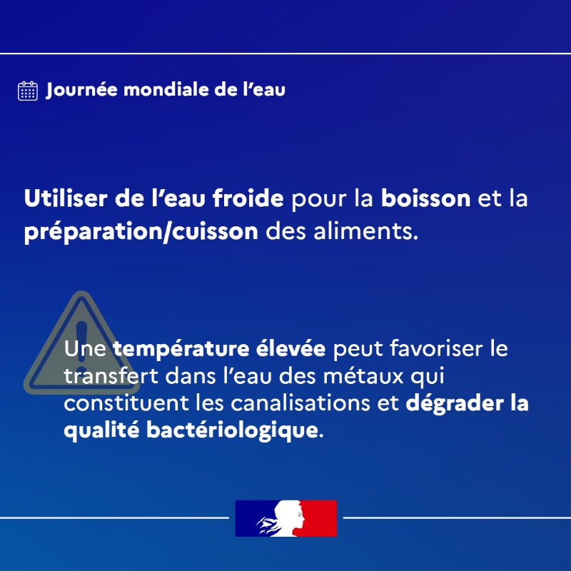 Sante_Gouv's tweet photo. Journée mondiale de l'#eau | Selon le @cieau, 67% des Français déclarent boire quotidiennement de l’eau du robinet 🚰

Il existe quelques règles simples pour une bonne consommation et utilisation. Lesquelles ? ⤵