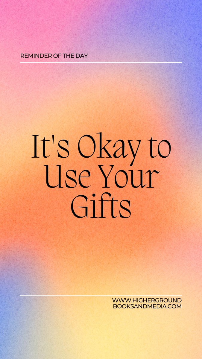 HGBooksandMedia's tweet photo. God wants us to use our gifts. Don't be afraid to step out and show the world what you can do!
Get motivation in the HGBM Shop! https://t.co/652ncC3FTF
#usingyourgifts #HGBM #ThreePillarsofEmpowerment #spiritual #spiritualgrowth #spiritualjourney #giftsandlessons https://t.co/vQw2UiuUlI