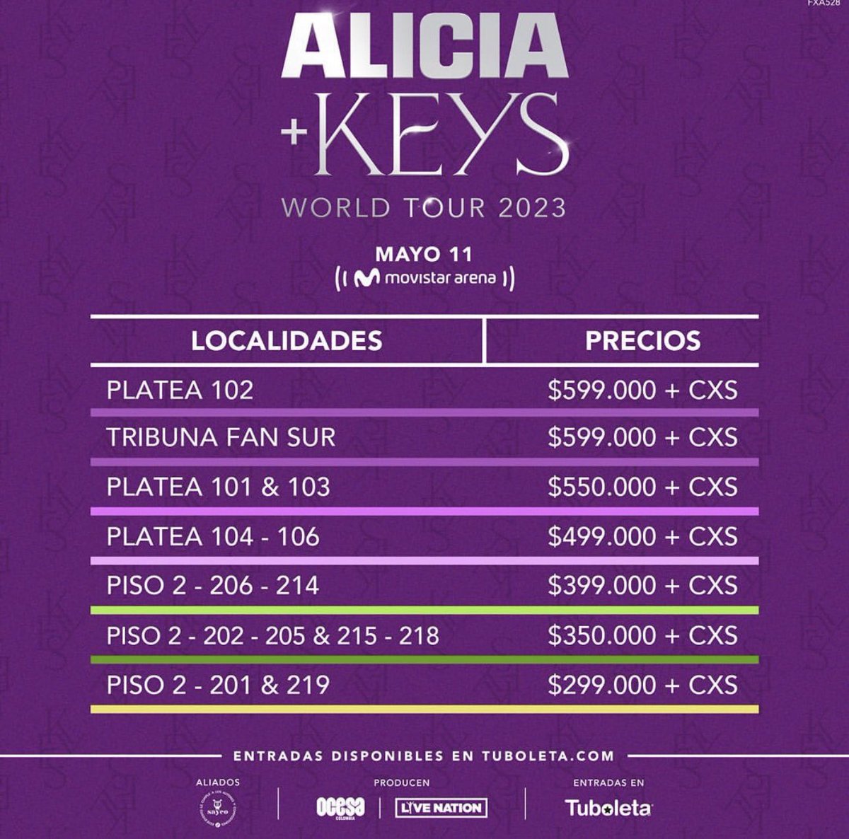 Miguel_G_1_1's tweet image. Wow Alicia Keys en el Movistar Arena en Mayo 😱😉