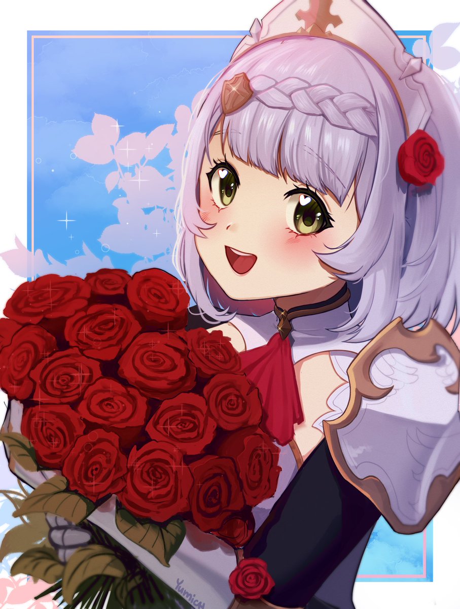Yumich's tweet photo. Happy Birthday, Noelle!🥺🌺

#GenshinImpact #genshinimpactfanart #Noelle  #ArtistOnTwitter #DigitalArtist https://t.co/N6rs97n2kG