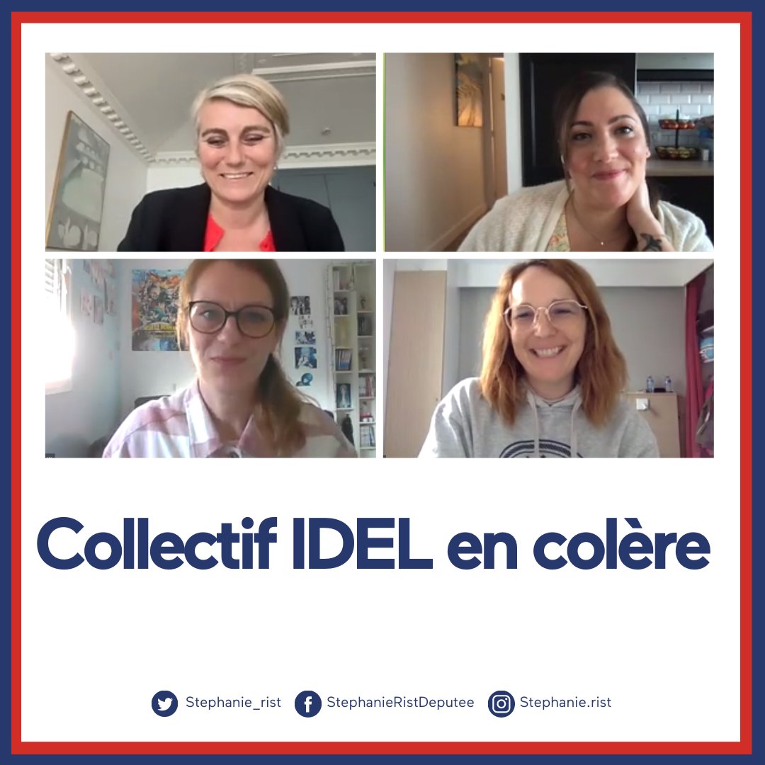 stephanie_rist's tweet photo. Échanges constructifs avec le collectif « #IDEL en colère ». Ces soignants ont un rôle essentiel dans le parcours de soins des patients ! https://t.co/GnX0D4jOJj