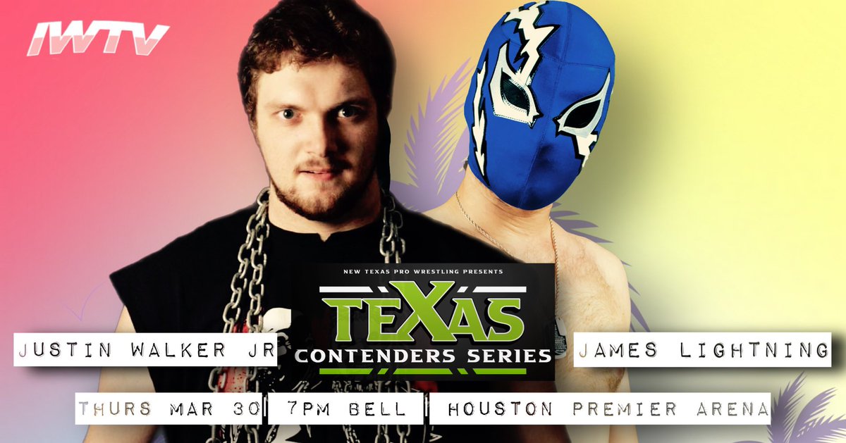 texascontenders's tweet photo. 🚨MATCH ANNOUNCEMENT🚨

Singles Match:
@justinwalker_jr vs #JamesLightning 

Already Announced:

Rose/Buzzsaw v The 8th Day 
Nick v El (No DQ) 
Wolf v Isaac 
Hendrix v Nguyen 

#TCS15 • 3/30 • 7PM
Houston Premier Arena 

🎟️: https://t.co/OJ7aqCWikp https://t.co/2d3MVFY8C1