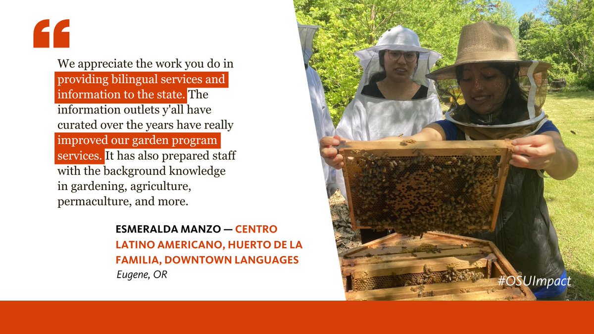 OregonStateExt's tweet image. The OSU Statewide Public Service Programs — OSU Extension Service, Oregon Agricultural Experiment Station, and the Oregon Forest Research Laboratory — are embedded in every county in the state. Together, we aim to serve all Oregonians.

#OSUImpact #OSUExtensionImpact