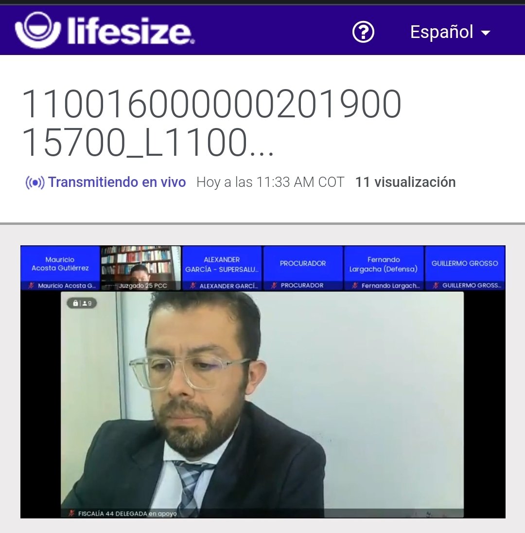 prensapaloq's tweet photo. Juzgado 25 penal circuito: inicia audiencia de #SentidoDeFallo de Guillermo Enrique Grosso Sandoval ex presidente de #Cafesalud. Audiencia virtual en vivo. 👇
https://t.co/suLKEs9QAK https://t.co/0RSm3w6ou6