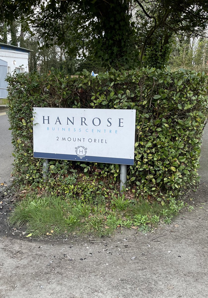 A Buiness Centre for important Buiness People doing Buiness. 🫠They've got about eight signs further in showing reserved parking and it's misspelled on every one 😂