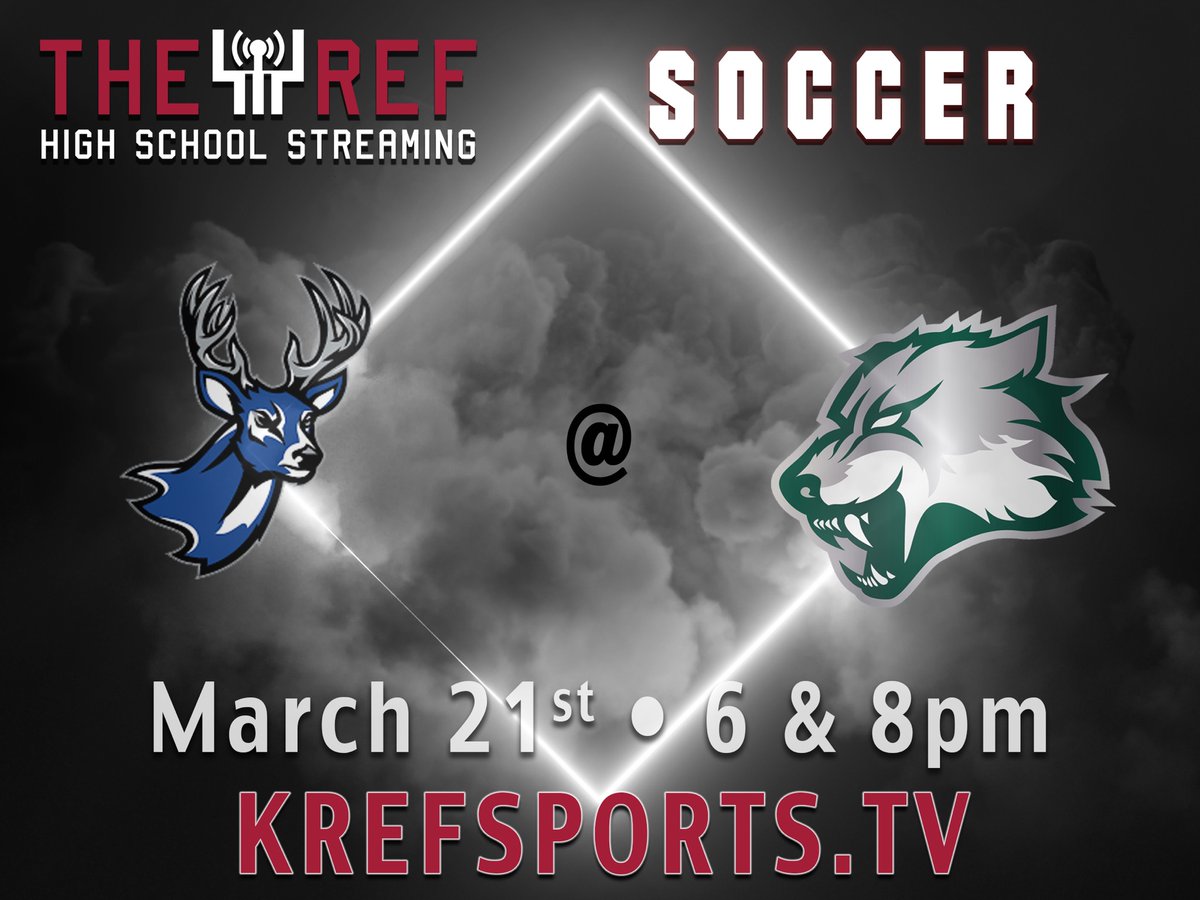 ⚽️ Deer Creek vs Edmond Santa Fe 📍Edmond Santa Fe High School ⏰ 6 pm and 8 pm 📺 krefsports.tv @SFWolvesAthl @AntlerAthletics