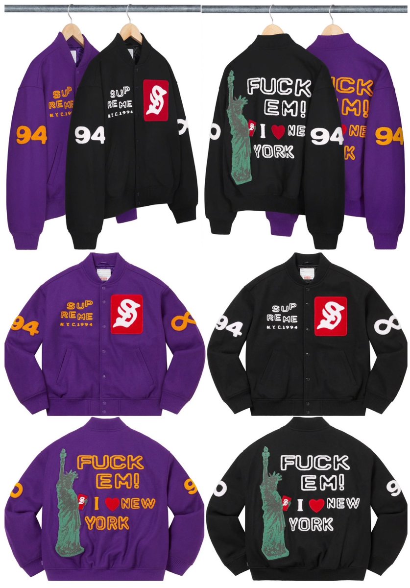 Supreme x CPFM Tourist Varsity Jacket 🗽 🗓 Thursday, 03/23