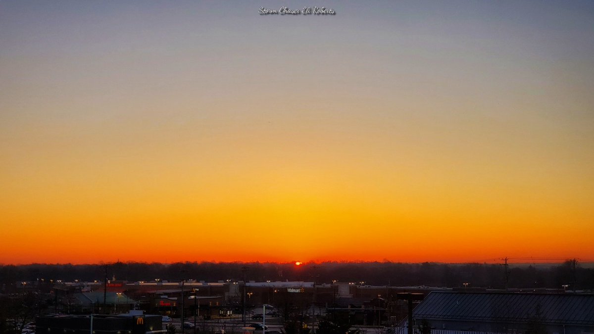 Happy First Sunrise of Spring 2023! My view of this mornings flawless sunrise from Norristown, PA, from my 4th floor hotel room window was incredible. I wanted to sit & watch the sunrise but work is work.

#pawx #wxtwitter #sunrise #firstfulldayofspring #norristownpa