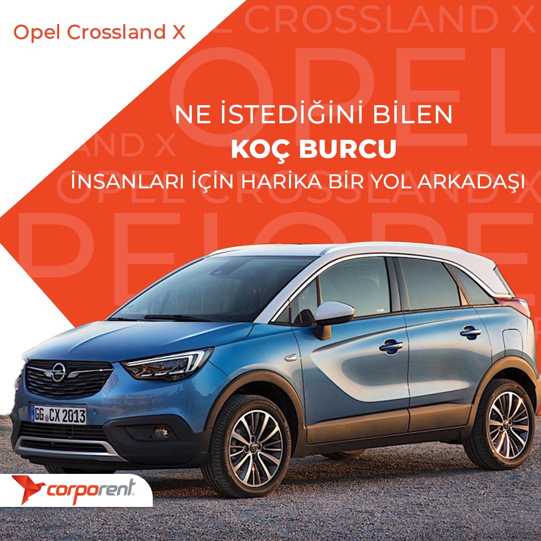 İlgi odağı olmayı seven bir Koç burcuysanız Opel Crossland X her yönüyle tam size göre. Web sitemizi ziyaret edin, kolayca teklif alın.