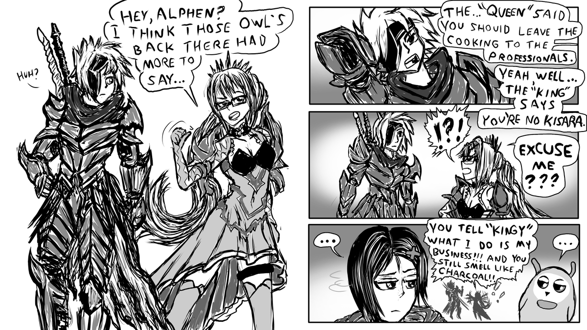NicolasCharron9's tweet photo. Call it quits, Alphen. You know better than to Metaphorically kick a Hornet's Nest. 
#talesofseries #TalesofArise https://t.co/ZakYtw7EGx
