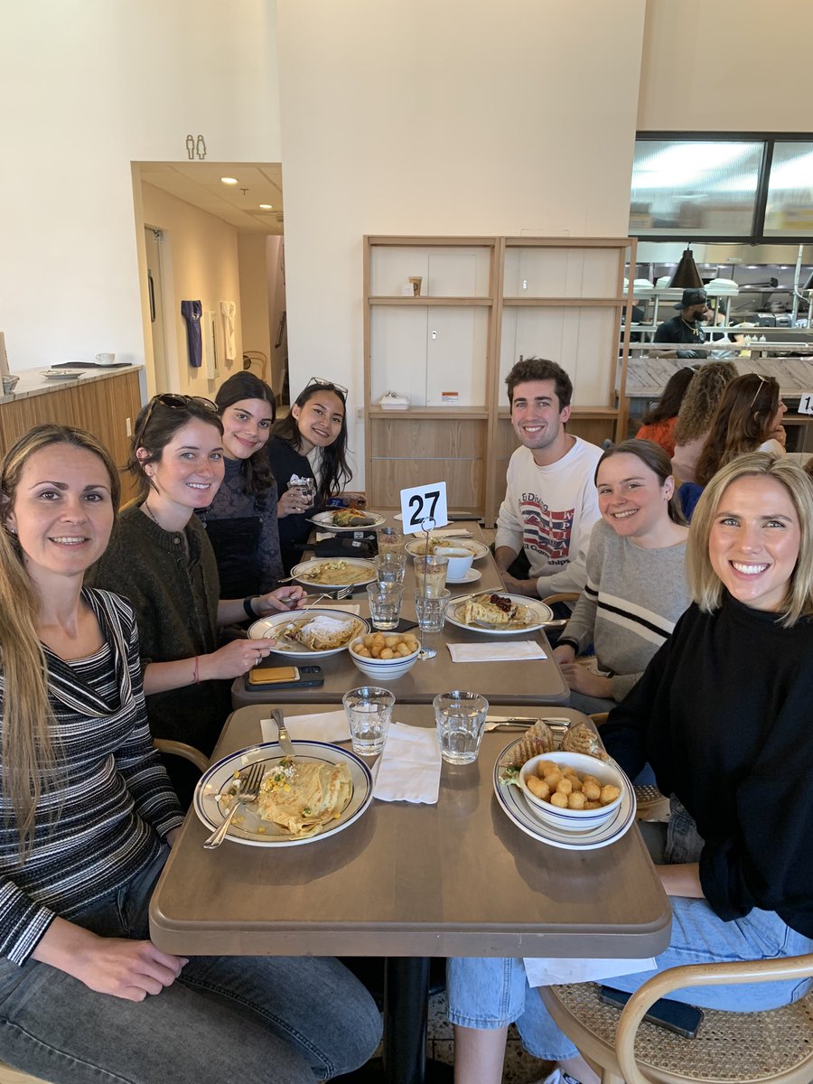 Celebrating Meagan joining and our awesome technician Angelica getting into grad school (at Press, Durham)
