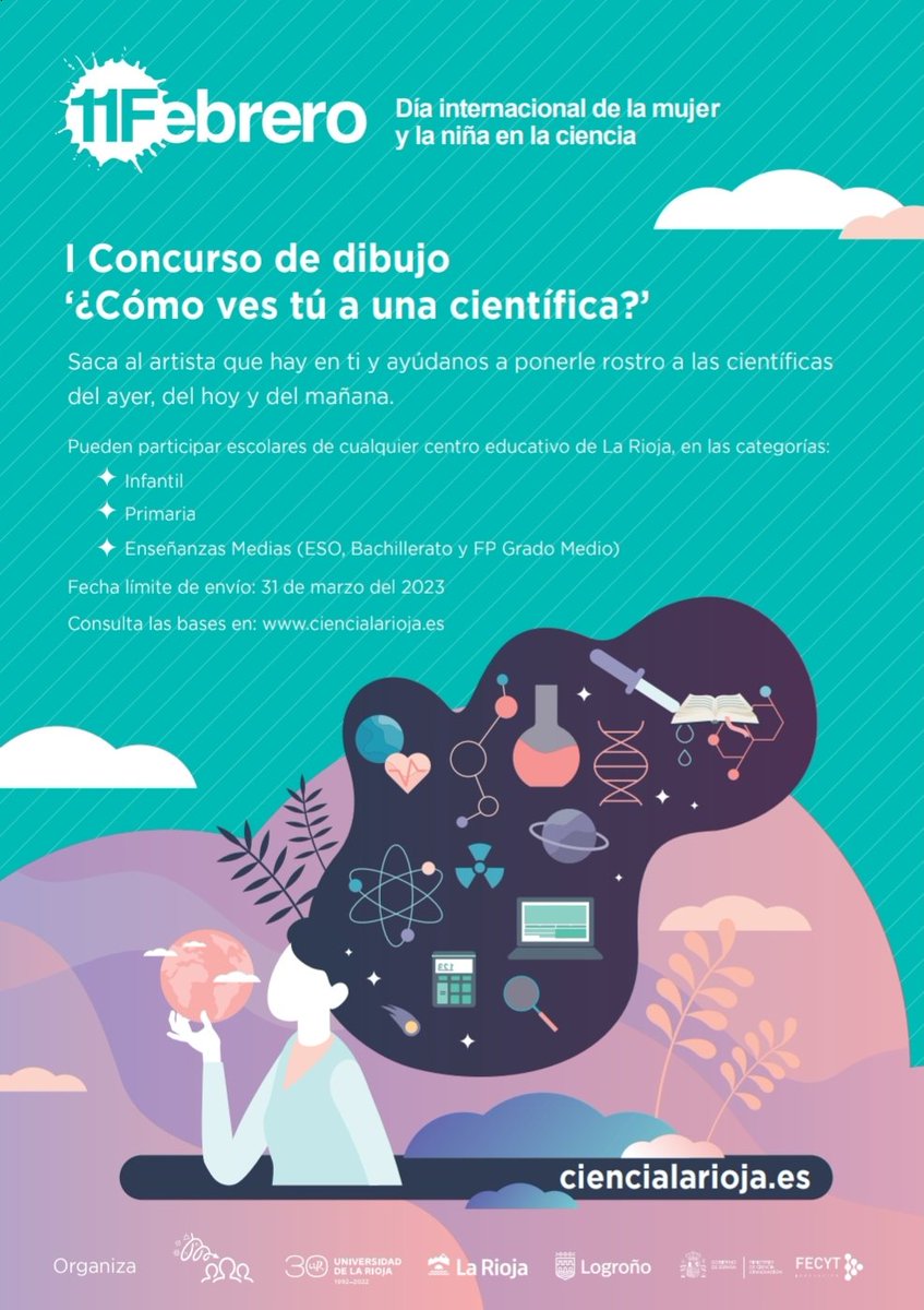María R. Castillo (@marodrc) on Twitter photo I concurso de dibujo ¿Cómo ves tú a una científica? Ya quedan pocos días!! No perdáis la oportunidad de participar.
<a href="/unirioja/">Universidad de La Rioja</a> <a href="/CienciaLaRioja_/">Ciencia La Rioja</a> <a href="/11defebreroES/">Día Mujer y Ciencia</a> I concurso de dibujo ¿Cómo ves tú a una científica? Ya quedan pocos días!! No perdáis la oportunidad de participar.
<a href="/unirioja/">Universidad de La Rioja</a> <a href="/CienciaLaRioja_/">Ciencia La Rioja</a> <a href="/11defebreroES/">Día Mujer y Ciencia</a>